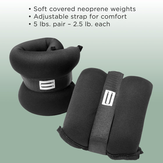 Ankle/Wrist Weights Set 2.5lbs Each