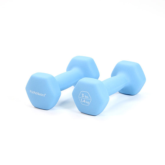 Neoprene 3 lbs Dumbbell Set