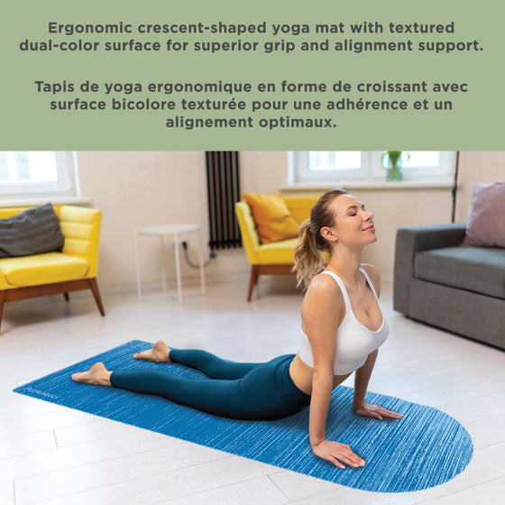 Arched Water Marble Print PVC Mat