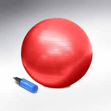  55cm Exercise Ball, Pearl Red used for fitness, stretching, and core exercises